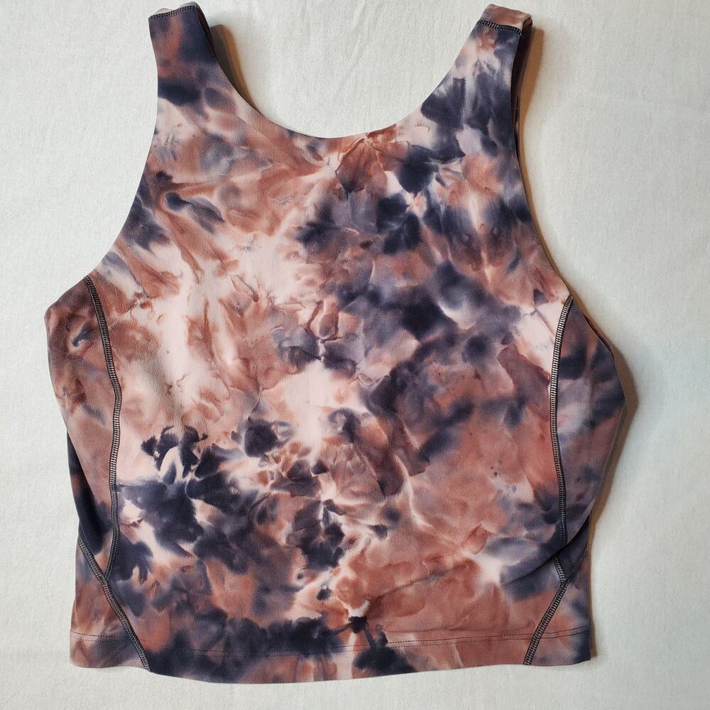 Lululemon Women's 4 Align High-Neck Tank Top Diamond Dye Seashell Smoky Topaz - Picture 2 of 6